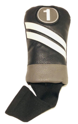 Housse De Driver Golf Gifts And Galleries : Cuir Noir/Blanc, État Correct, Envoi Gratuit