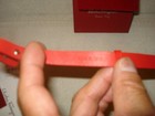 100% AUTHENTIC NEW MEN FERRAGAMO GANCIO RED LEATHER BRACELET — photo 6