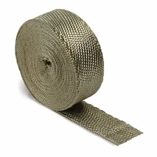 Titanium Exhaust Header Pipe Heat Wrap 2" x 50' Roll 2500°F DEI 010127