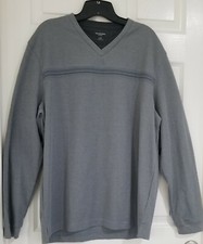 VAN HEUSEN MEN'S FLEX SHIRT LONG SLEEVE SIZE L GRAY