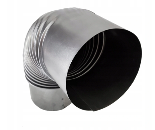 LANZZAS Ofenrohr-Bogen 33° – Ø 180 Mm, Schwarz, Aus Stahl (2 Mm Wandstärke)