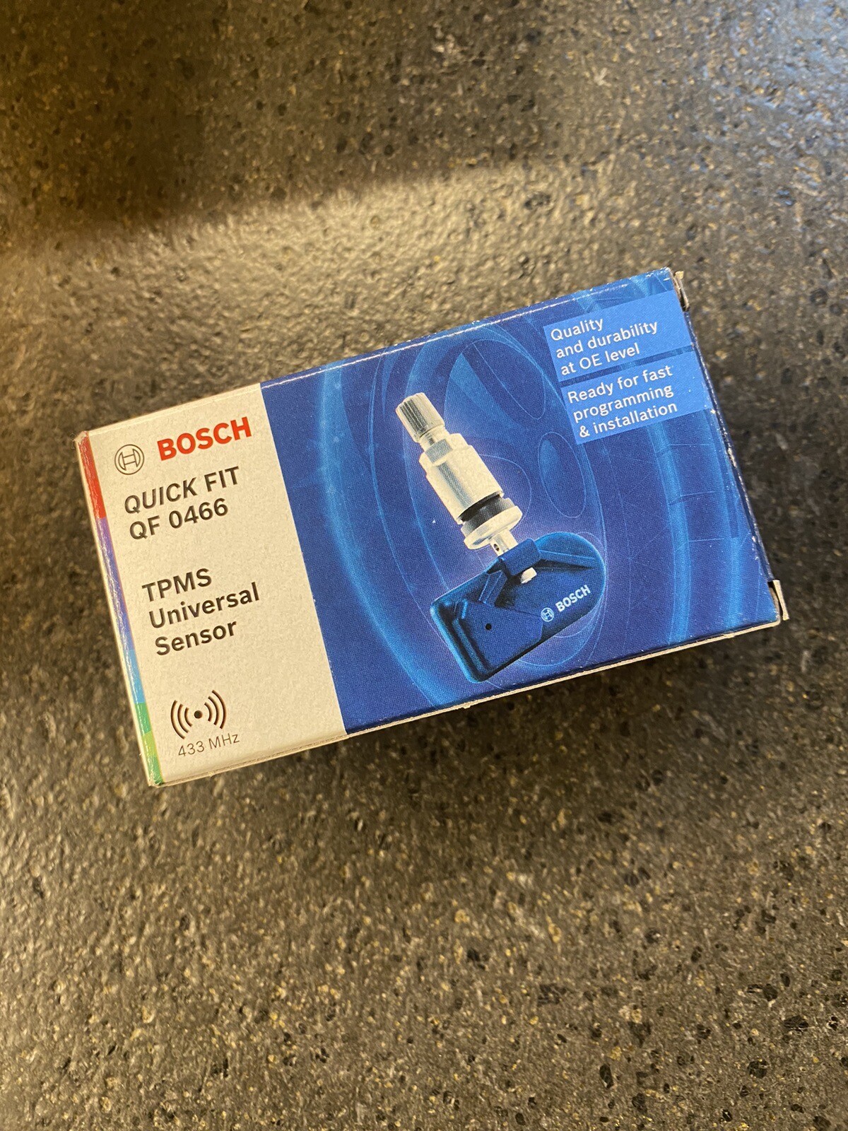 (TG. Confezione da 1) Bosch F026C00466, QF0466, Sensore TPMS universale QUICK FI
