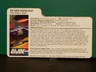 GI Joe Conquest X-30 1998 Ace File Card Only Rare Hasbro ARAH 3.75 3 3/4" Nice