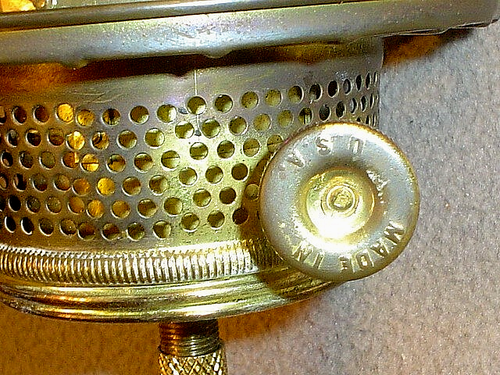 ANTIQUE LARGE ELECTRIC CONVERSION OIL LAMP BURNER - Picture 5 of 6