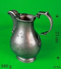 Zinn Krug gepunzt 95% aus 1773 Gilch Filip Made in Prag Tscheschien Selten