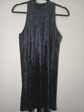 woman dress, medium size, party dress, blue navy, clothes, used, preown.