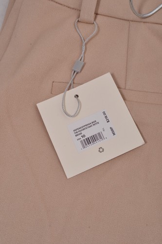 NWT $218 Favorite Daughter The Favorite Pleated Wide-Leg Pants Beige 10P - Picture 8 of 8