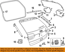 CHRYSLER OEM 14-23 Durango Lift Gate Gate Hardware-Handle, Outside 1YK38GW7AE