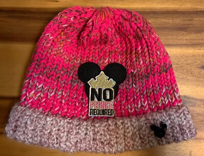 Disney Inspired Black Mickey with words: no Prince required) hat