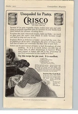 1912 Paper Ad Crisco Shortening Pie Crust Recipe Procter & Gamble Co Cincinnati