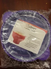 Salbree Microwave Popcorn Popper Maker Silicone Collapsible Bowl - PURPLE - NEW