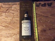Vintage and Rare Sir Robert Burnett White Satin Gin 3D Sign