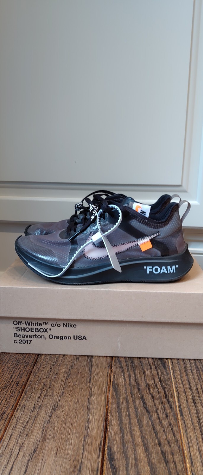 OFF WHITE X NIKE Nike Off White x Zoom Fly SP 6m Nero
