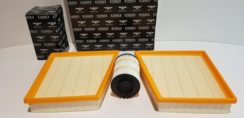 Bentley Continental Gt V8 Service Kit Engine Air Filter & Oil Filter Set 