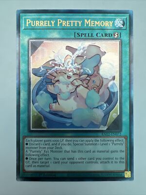 Purrely Pretty Memory 1st Edition Prismatic Ultimate Rare RA02-EN072 Yu-Gi-Oh!