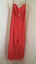 After Six Bridesmaid Dress Sleeveless Orange-y Dress
