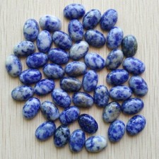 Wholesale 100pcs 10x14mm Natural Sodalite Stone Oval CAB CABOCHON DIY Jewelry