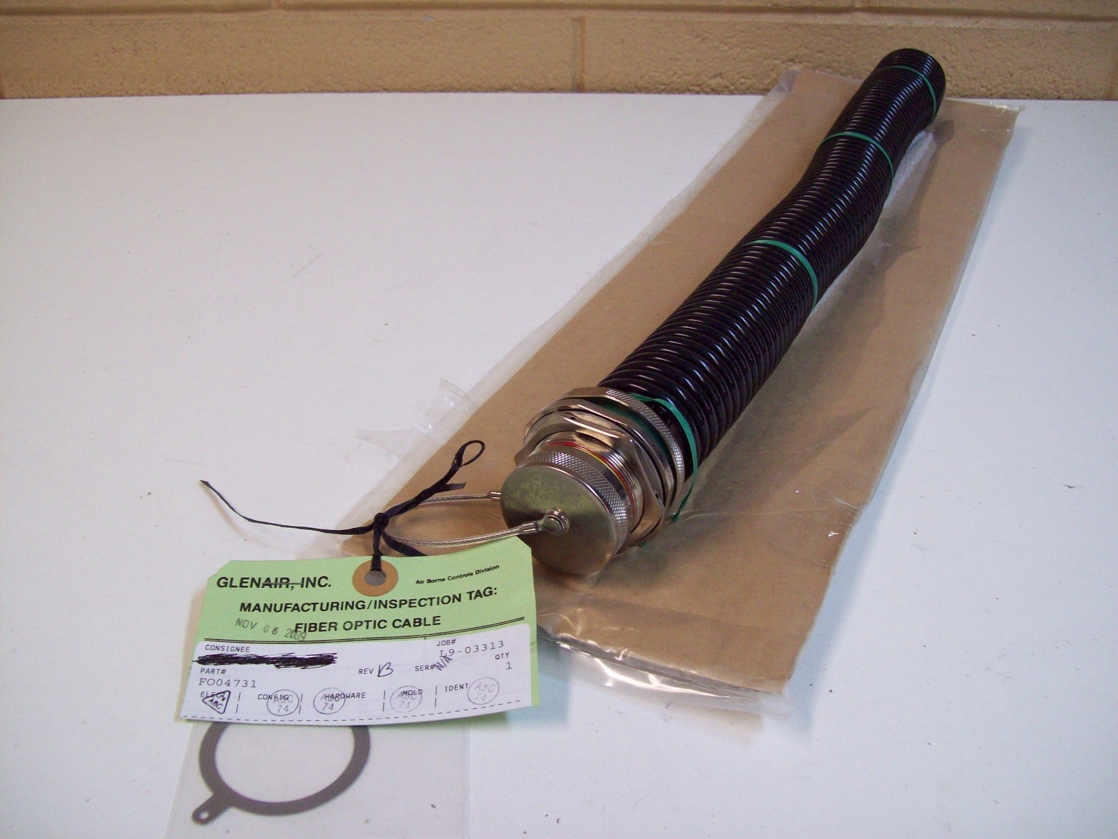 Glenair FO04731 06324 Fiber Optic Cable Assembly 660024m2h5112