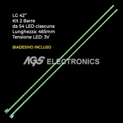 KIT 2 TV LED-Streifenleisten LG 42-4V13-EDGE 6922L-0072A 42LA660V LC420EUGKEF1