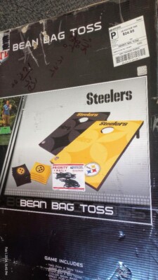 Vintage Pittsburgh Steelers Corn Hole Game