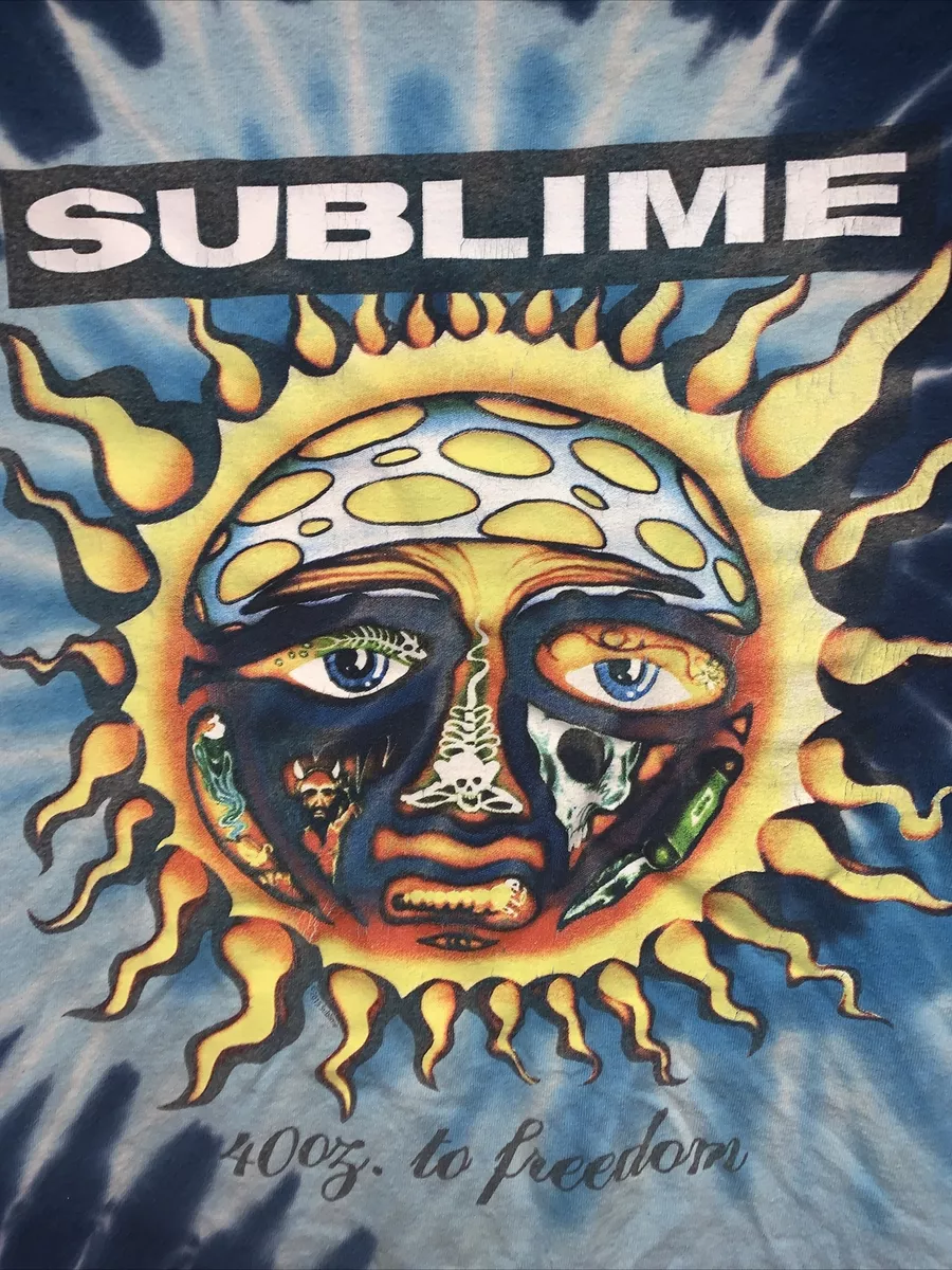 90's SUBLIME vintage 40 oz to Freedom TIE-DYE T-shirt Men's