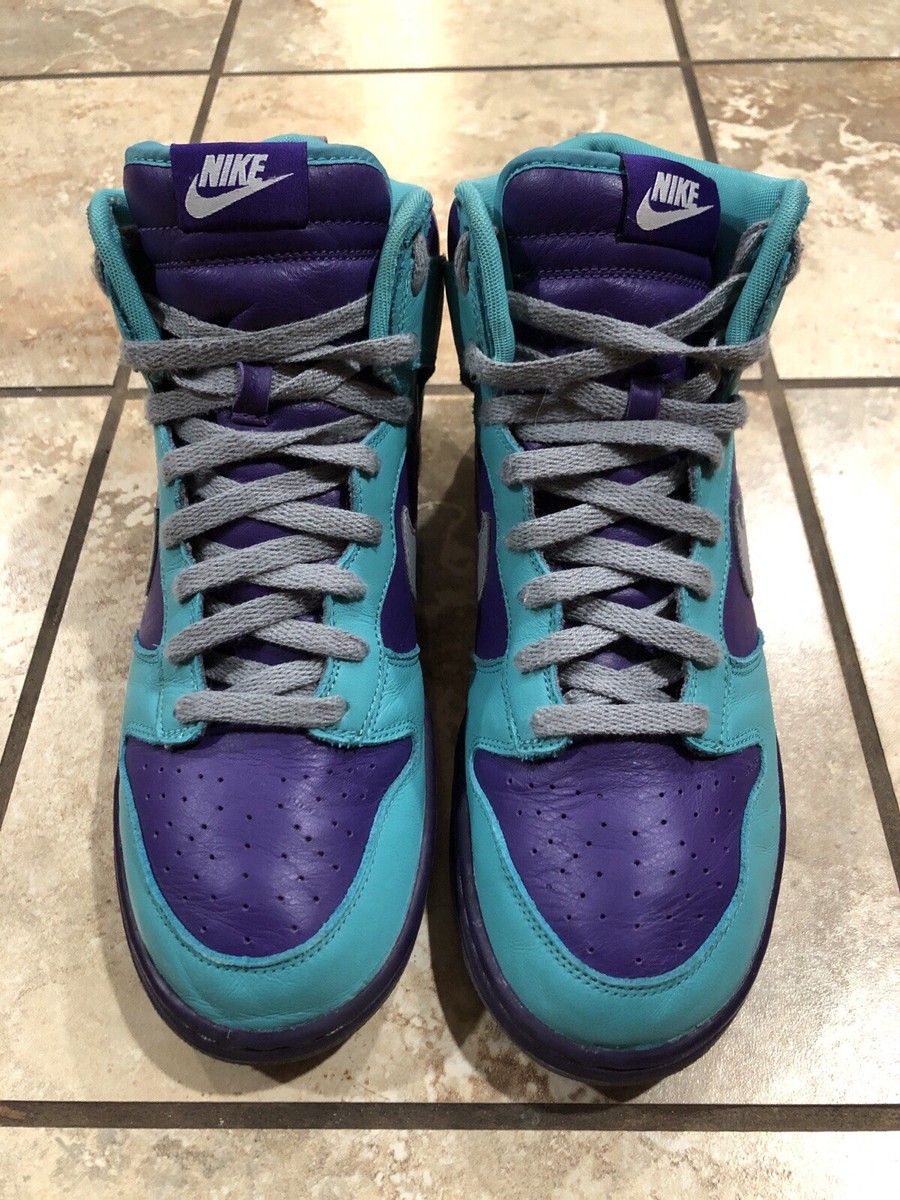 Vintage 2014 Nike ID Dunk High 605245-991 Hornets Philippians 1:21