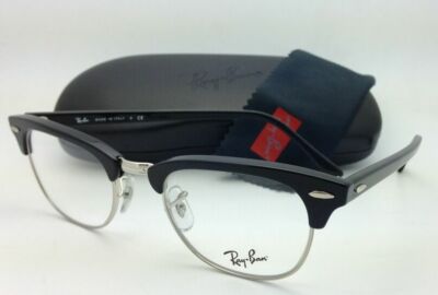 New RAY-BAN CLUBMASTER Rx-able Eyeglasses Frames RB 5154 2000 51-21  Black-Silver 799666172502 | eBay