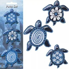 C&D Visionary Blue Turtles 3pc (2.25" each) Patch Set
