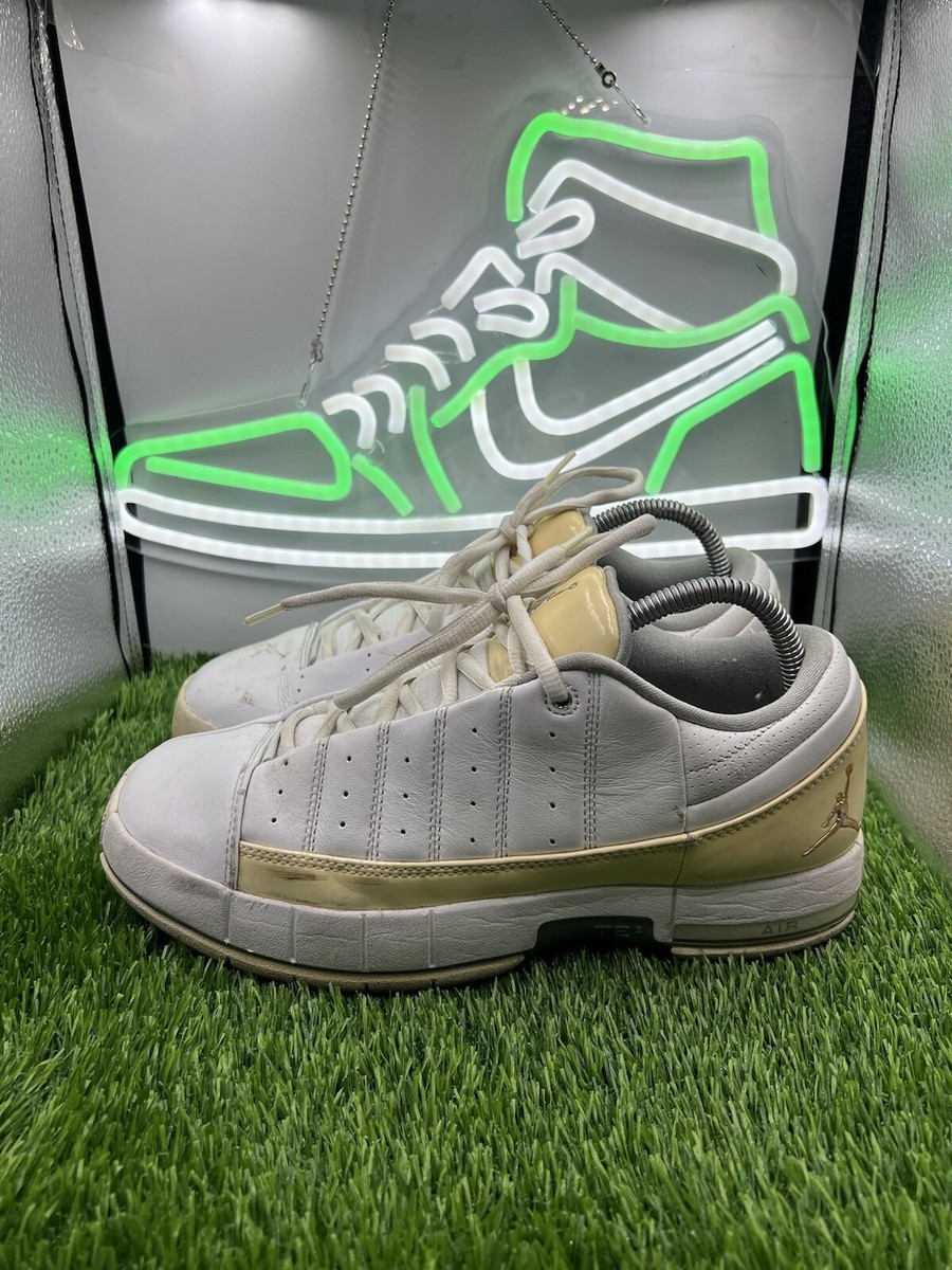 Nike Air Jordan TE2 Low Basketball Shoes Mens Size White Ivory 395468-101