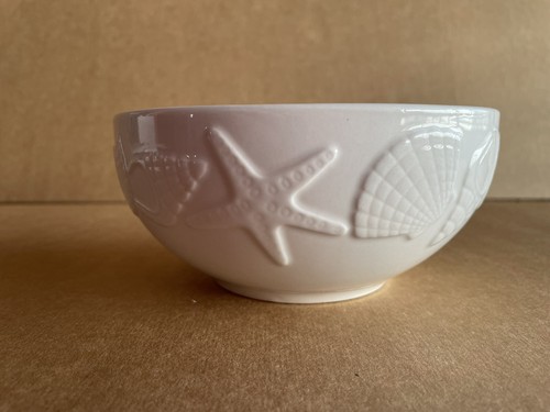 Pfaltzgraff Cereal/Soup Bowl Santa Monica Pattern Seashells Beachhouse - Picture 4 of 6
