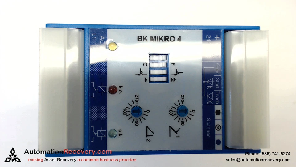 MSC BKMIKRO4 REVISION 1.07 120 VAC 50/60HZ U:230VAC I:2A U:30VDC I:2A, N #102734 - Image 4 of 4