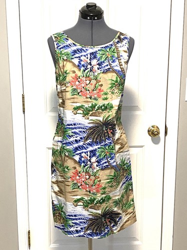 Talbots tropical shift dress 4 698