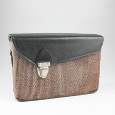 Vintage Fabric Vinyl Hard Camera Case 5" x 7" x 2.25" - No Strap for Display