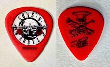   Special listing - 2017 Guns n' Slash Black on red guitar pick - .99 shipping 