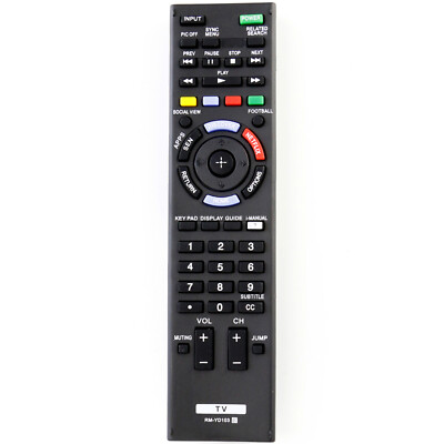 New Remote Control RM-YD103 for Sony TV KDL-40W600B KDL-48W590B KDL-60W630B