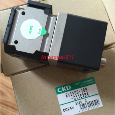 One New solenoid valve For CKD EV2500-108-C11E2B4 DC24V Via FedEx or DHL