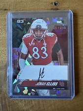 JONAH ELLISS - 2023 ONIT Utah Utes #83 RC Rookie Cracked Ice Auto 25/250