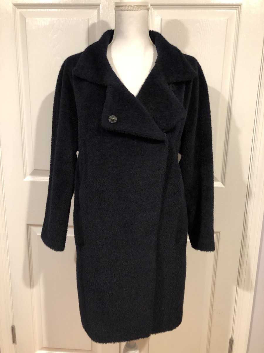 Manteau Trina Turk Madison En Laine Mélangée - Bleu Marine - Taille 0 - Neuf Avec étiquettes