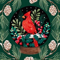 "Ppd 20 Servietten \"Cardinal\" 33 X 33 Cm Napkins Winter Weihnachten Kardinal"
