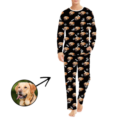 Matching Pajamas Pjs With Your Dog's Face On Them Matching