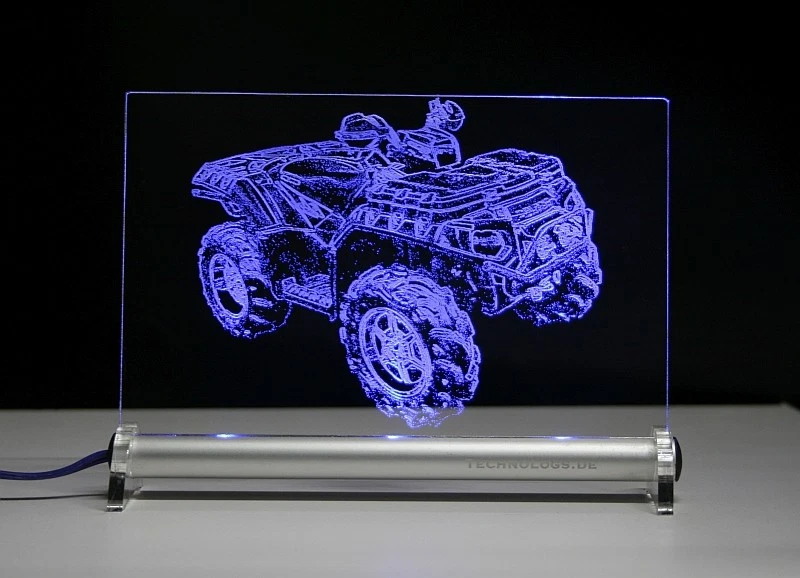 ATV Polaris Sportsman 8 als Gravur auf LED SChild Quad - Bild 1 von 1