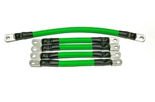 1 Awg HD Golf Cart Battery Cable 5 pc Set GREEN  E-Z-GO 94/UP TXT 36V  U.S.A