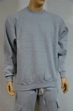1 NEW PRO CLUB HEAVY WEIGHT FLEECE CREW NECK SWEATSHIRT HEATHER GRAY S-7XL 1PC
