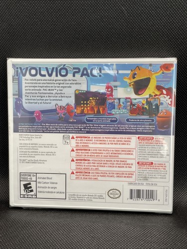 Pac-Man and the Ghostly Adventures Nintendo 3DS Spanish Cover Includes Poster - Picture 2 of 3