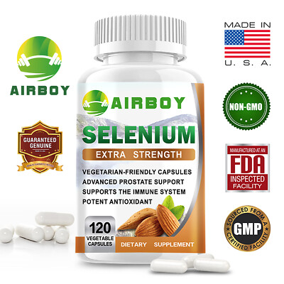 Selenium 200mcg - Thyroid, Heart and Immune System Support, Antioxidant, Non-GMO