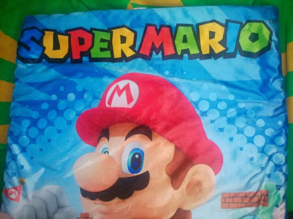 Saco de Dormir Juvenil Super Mario Nintendo 45" X 26" Producto con Licencia Oficial Foto 2 de 4