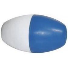 Blue and White 5" x 9" Pool Rope Float - POOLSTYLE PS688 Safety Buoy
