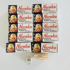 Norelco Projector Lamps Lot of 10 CZB 100W 12V Movie and Still Projector VTG NEW