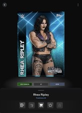 VIDEOGAME Topps WWE Slam 26 - WRESTLEMANIA PREDICTIONS - RHEA RIPLEY