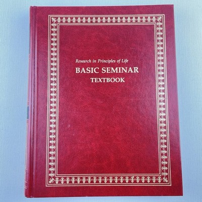Research in Principles of Life Basic Seminar Textbook 1981 Hardcover Book